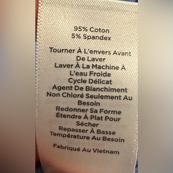 NEW Talbots Tunic Women’s M Blue Elbow Sleeve Ribbed Top Cotton Quiet Luxury - Picture 9 of 11